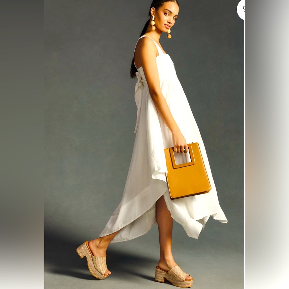 NWT Anthropologie square handle satchel